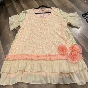 Lace and Pink Country dress.